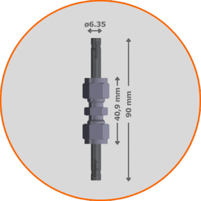 Origaccess - Cellule type Swagelok - 2 électrodes Ø6.35 / 1/4'' en matière INOX 316L